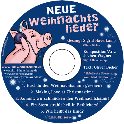 Neue Weihnachtslieder gesungen von Sigrid Haverkamp - komponiert & arrangiert von Jochen Wagner - Text: Oliver Bieber Neue Weihnachtslieder gesungen von Sigrid Haverkamp - komponiert & arrangiert von Jochen Wagner - Text: Oliver Bieber